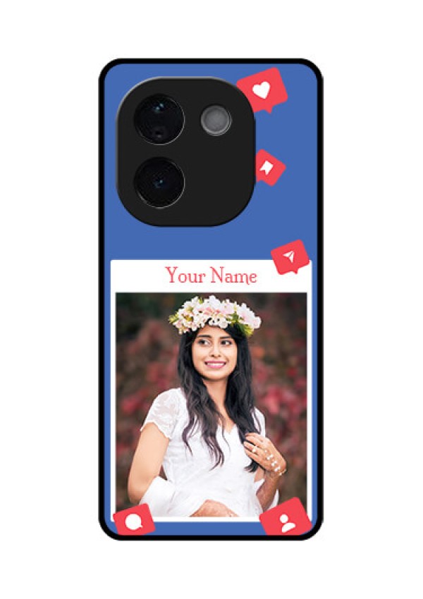 iQOO Z9s Pro 5G Custom Glass Phone CaseLike Share And Comment Design
