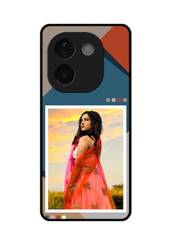 iQOO Z9s Pro 5G Custom Glass Phone CaseRetro Color Pallet Design