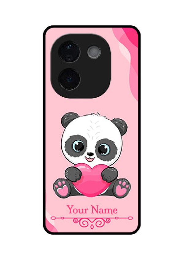iQOO Z9s Pro 5G Custom Glass Phone CaseCute Panda Design
