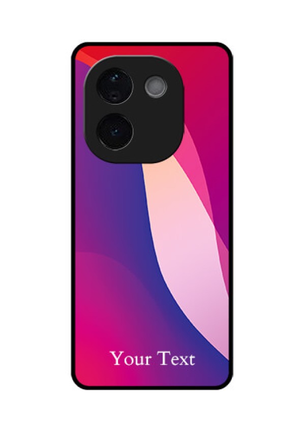 iQOO Z9s Pro 5G Custom Glass Phone CaseDigital Abstract Overlap Design