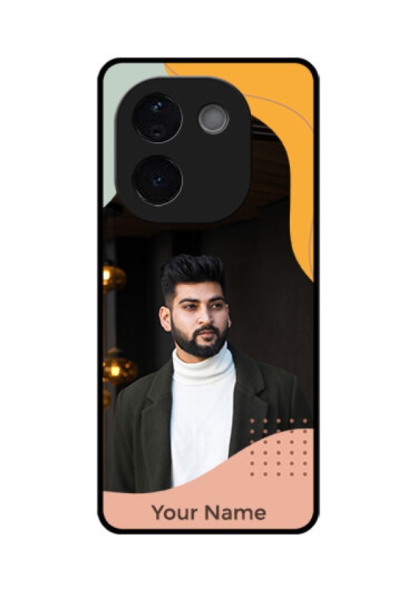 iQOO Z9s Pro 5G Custom Glass Phone CaseTri - Coloured Overlay Design