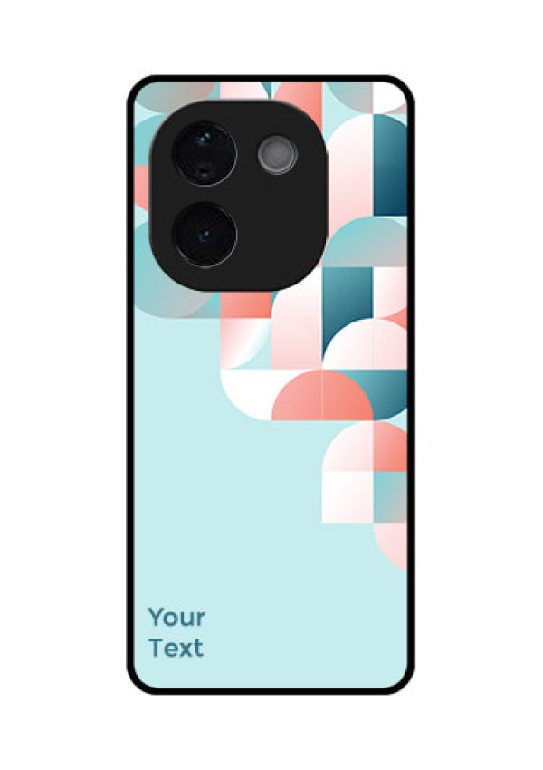 iQOO Z9s Pro 5G Custom Glass Phone CaseStylish Semi - Circle Pattern Design