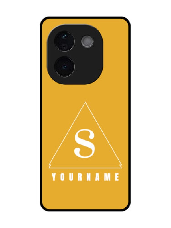 Custom iQOO Z9s Pro 5G Custom Glass Phone CaseSimple Triangle Design