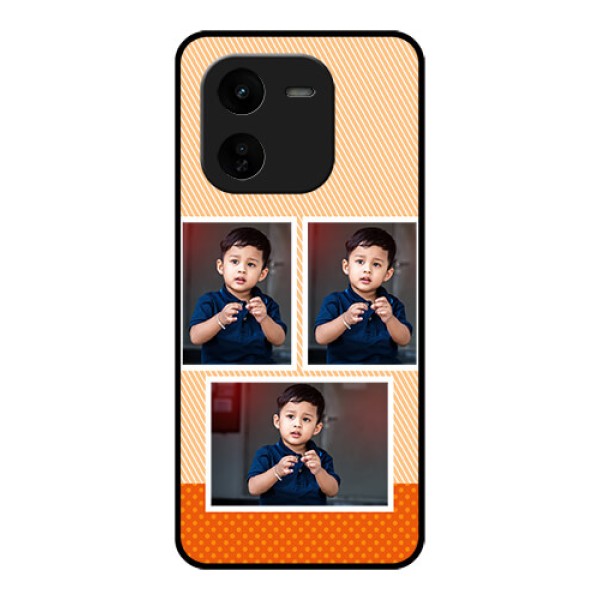 iQOO Z9X 5G Custom Glass Phone CaseBulk Photos Upload Design