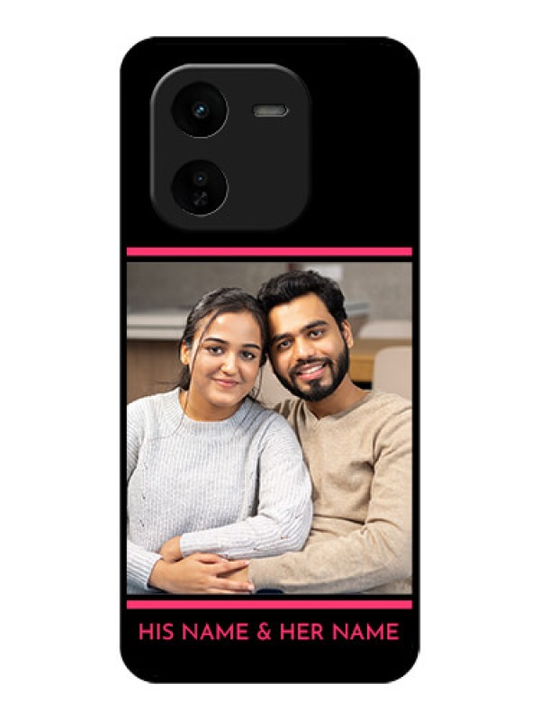 Custom iQOO Z9X 5G Custom Glass Phone CaseWith Add Text Design