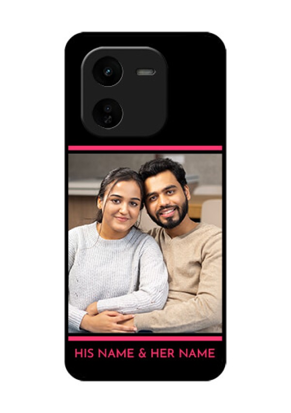 iQOO Z9X 5G Custom Glass Phone CaseWith Add Text Design