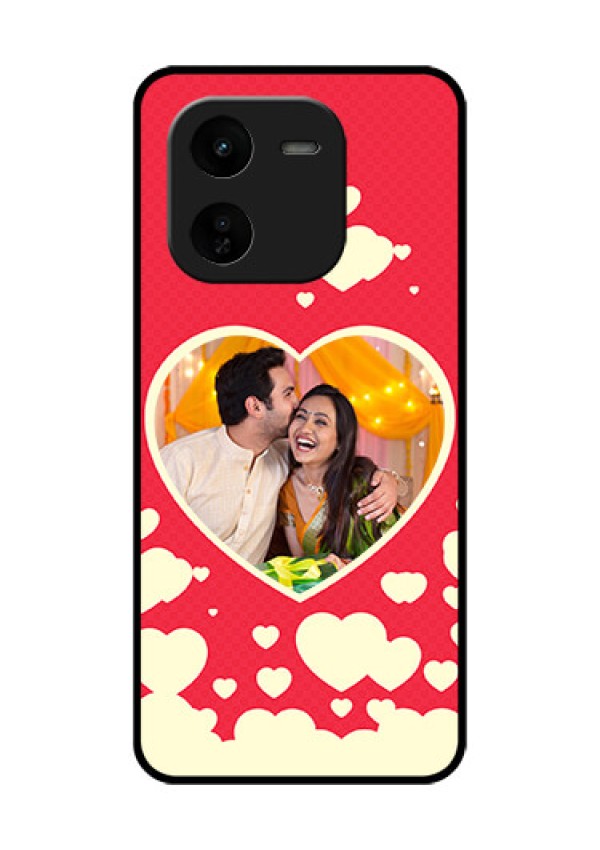 iQOO Z9X 5G Custom Glass Phone CaseLove Symbols Phone Cover Design