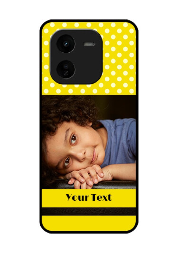 iQOO Z9X 5G Custom Glass Phone CaseBright Yellow Case Design