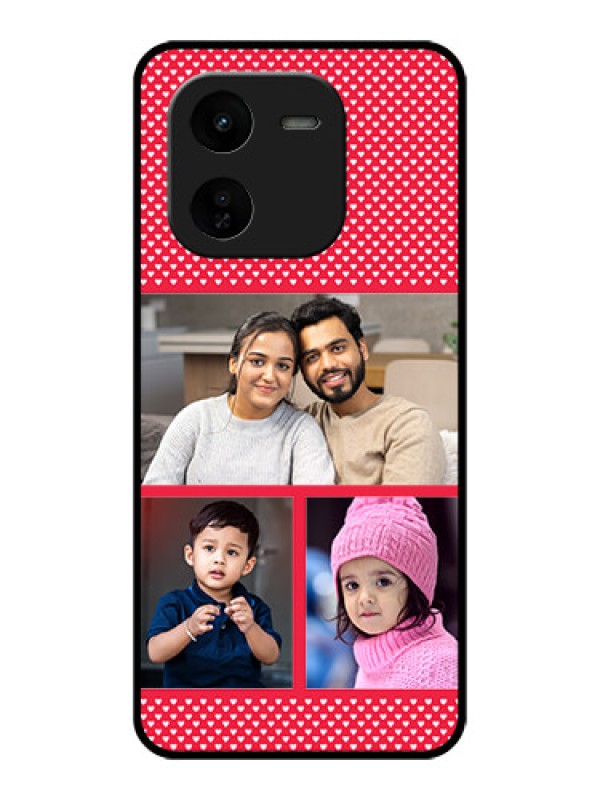 Custom iQOO Z9X 5G Custom Glass Phone CaseBulk Photo Upload Design