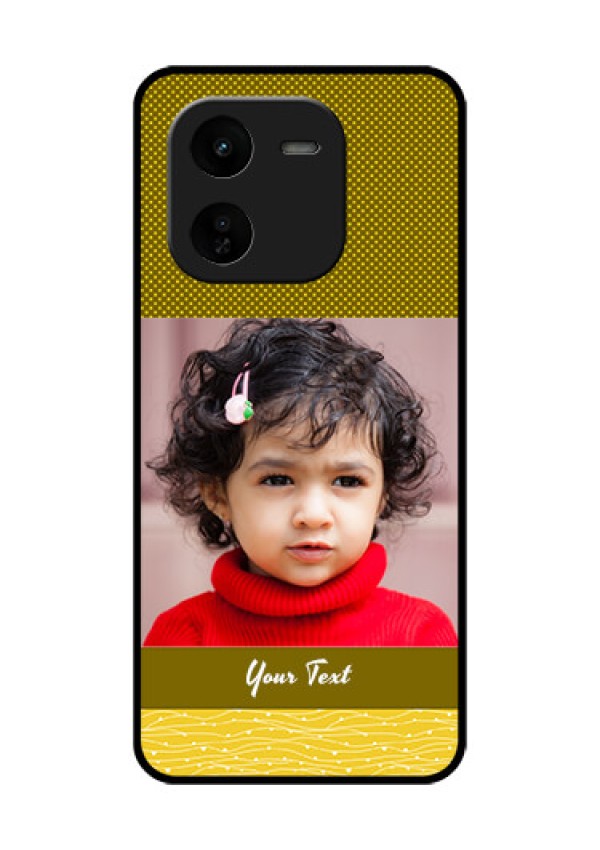 iQOO Z9X 5G Custom Glass Phone CaseSimple Green Color Design