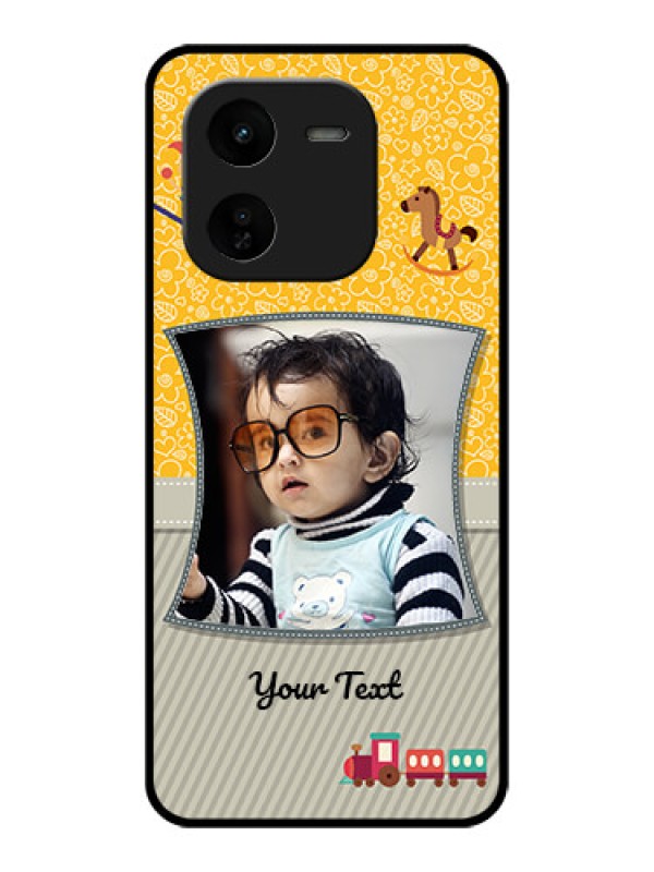 Custom iQOO Z9X 5G Custom Glass Phone CaseBaby Picture Upload Design