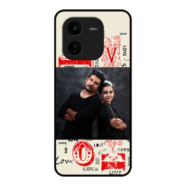 iQOO Z9X 5G Custom Glass Phone CaseTrendy Love Design Case iQOO Z9X 5G Custom Glass Phone CaseTrendy Love Design Case