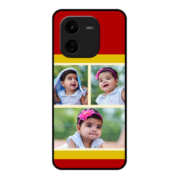 iQOO Z9X 5G Custom Glass Phone CaseMultiple Pic Upload Design