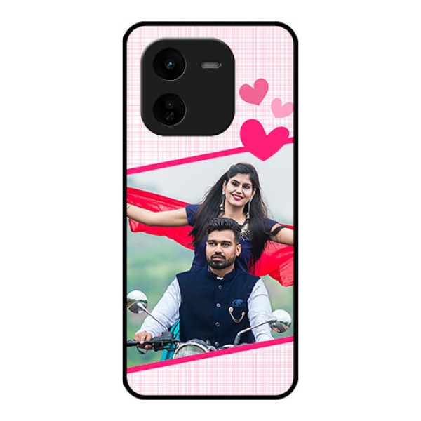 iQOO Z9X 5G Custom Glass Phone CaseLove Shape Heart Design iQOO Z9X 5G Custom Glass Phone CaseLove Shape Heart Design