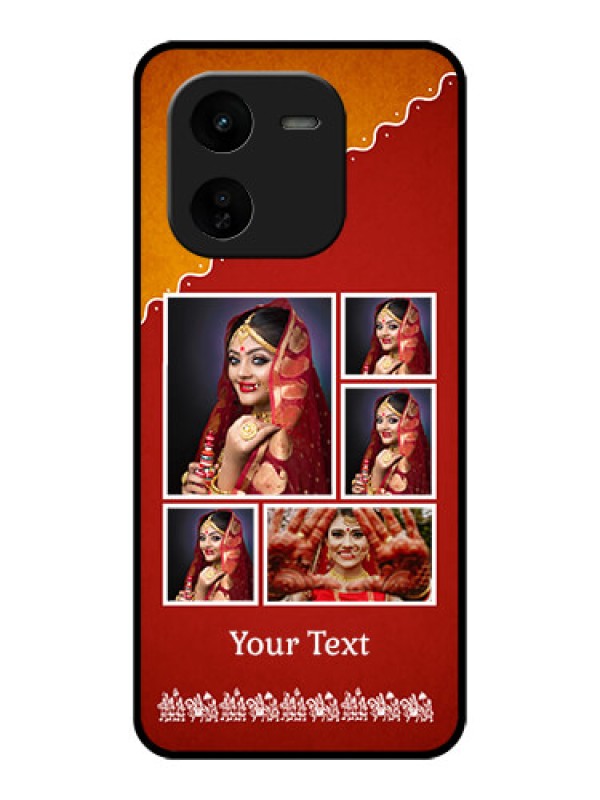 Custom iQOO Z9X 5G Custom Glass Phone CaseWedding Pic Upload Design