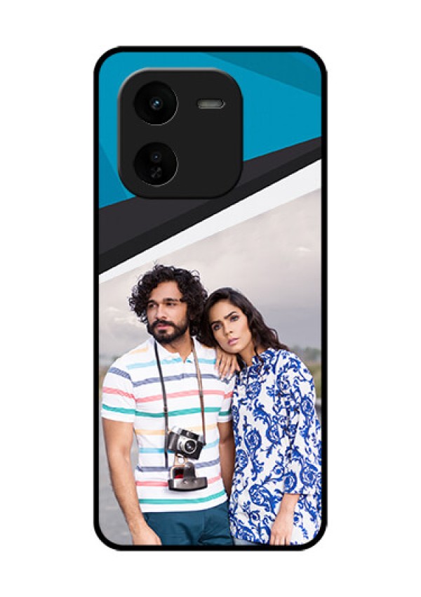 iQOO Z9X 5G Custom Glass Phone CaseSimple Pattern Photo Upload Design