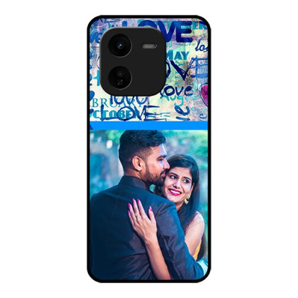 iQOO Z9X 5G Custom Glass Phone CaseColorful Love Design