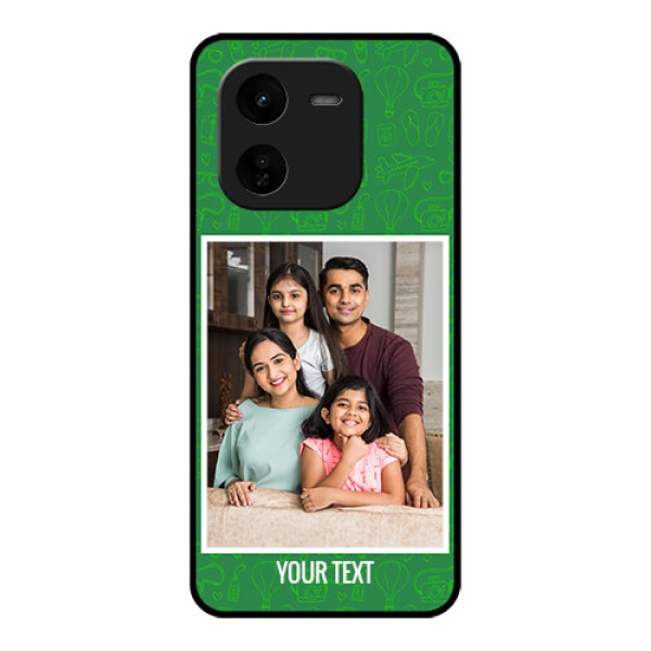 iQOO Z9X 5G Custom Glass Phone CasePicture Upload Design