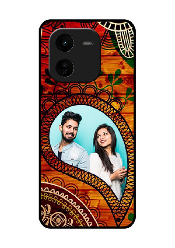 iQOO Z9X 5G Custom Glass Phone CaseAbstract Colorful Design