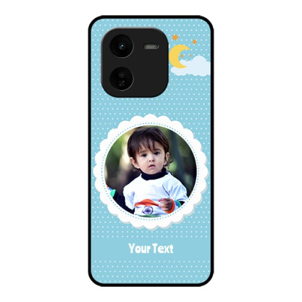 iQOO Z9X 5G Custom Glass Phone CaseViolet Pattern Design