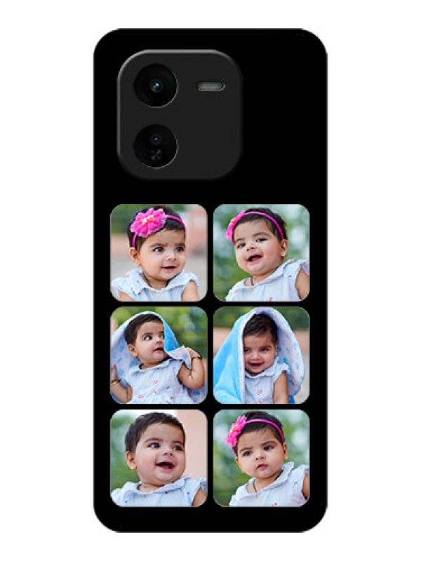 Custom iQOO Z9X 5G Custom Glass Phone CaseMultiple Pictures Design