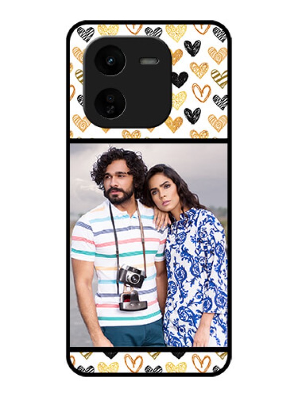 Custom iQOO Z9X 5G Custom Glass Phone CaseLove Symbol Design