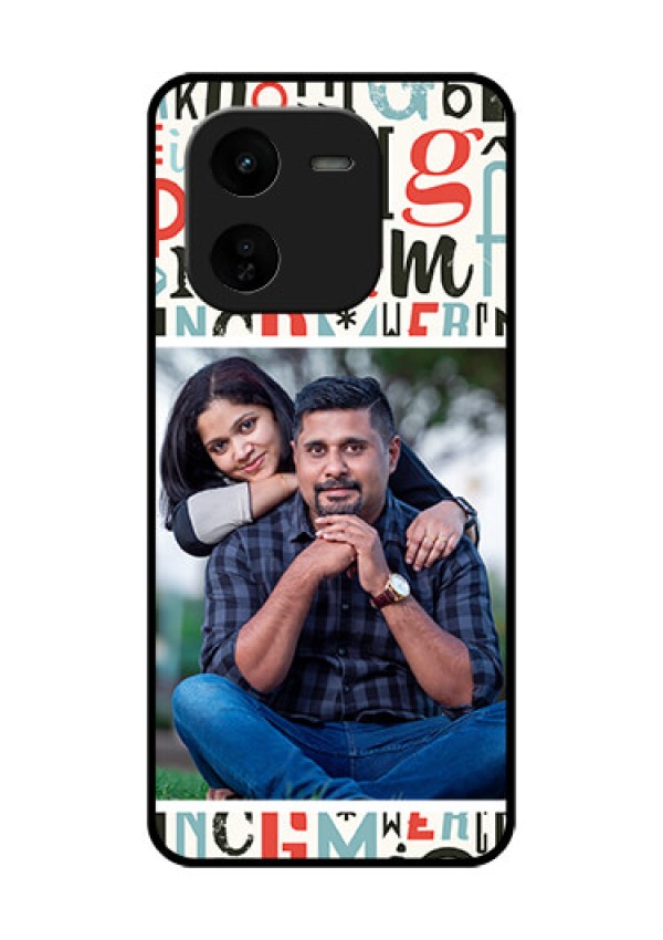 iQOO Z9X 5G Custom Glass Phone CaseAlphabet Design