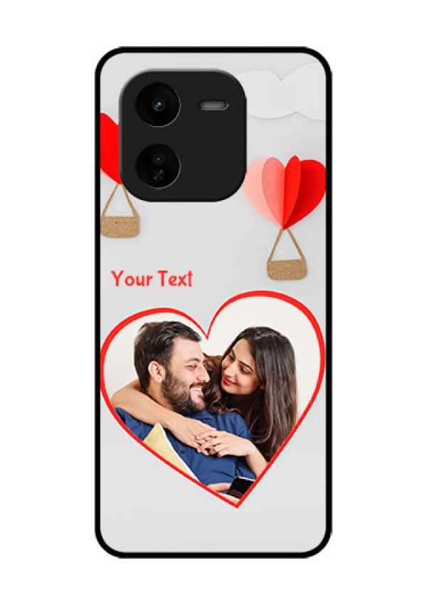 iQOO Z9X 5G Custom Glass Phone CaseParachute Love Design