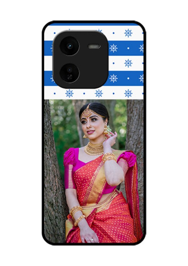 iQOO Z9X 5G Custom Glass Phone CaseSnow Pattern Design