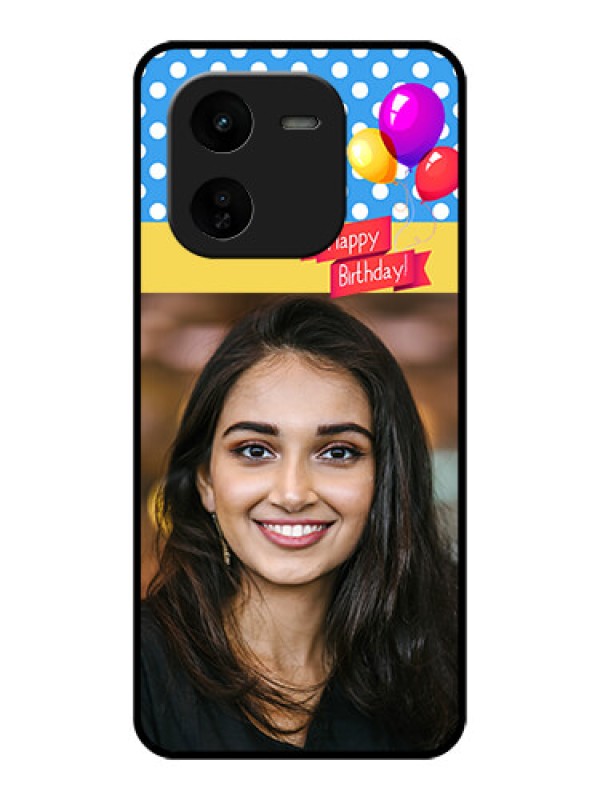 Custom iQOO Z9X 5G Custom Glass Phone CaseHappy Birthday Design