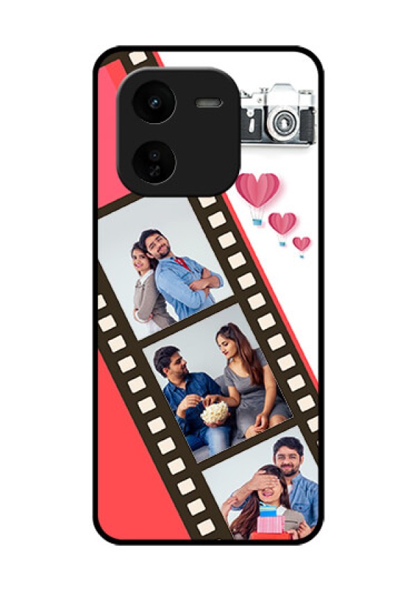 iQOO Z9X 5G Custom Glass Phone Case3 Image Holder With Film Reel