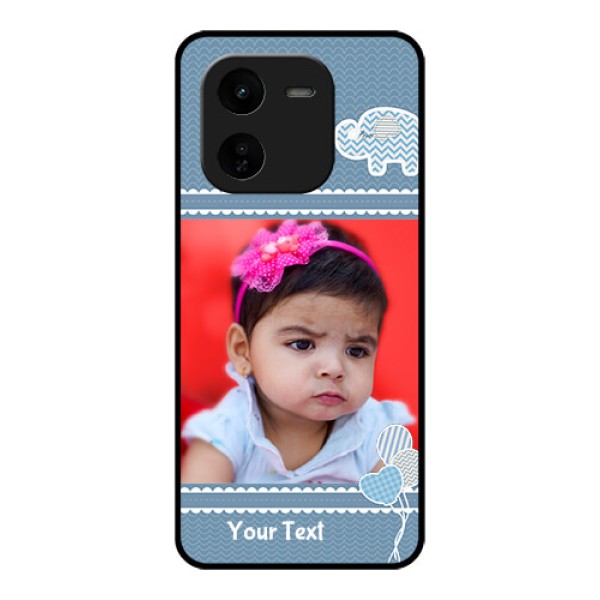 iQOO Z9X 5G Custom Glass Phone CaseWith Kids Pattern Design