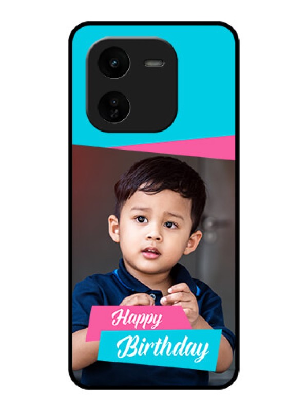 Custom iQOO Z9X 5G Custom Glass Phone CaseImage Holder With 2 Color Design