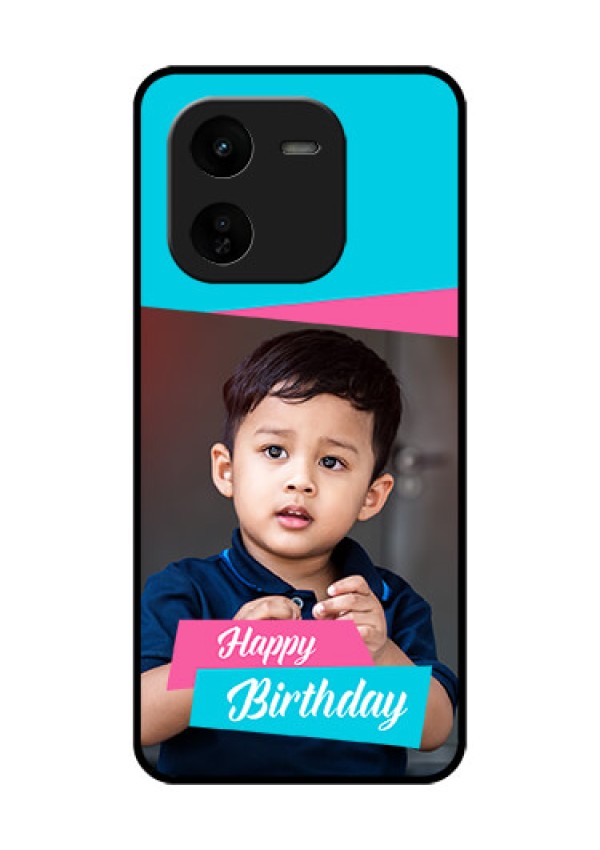iQOO Z9X 5G Custom Glass Phone CaseImage Holder With 2 Color Design
