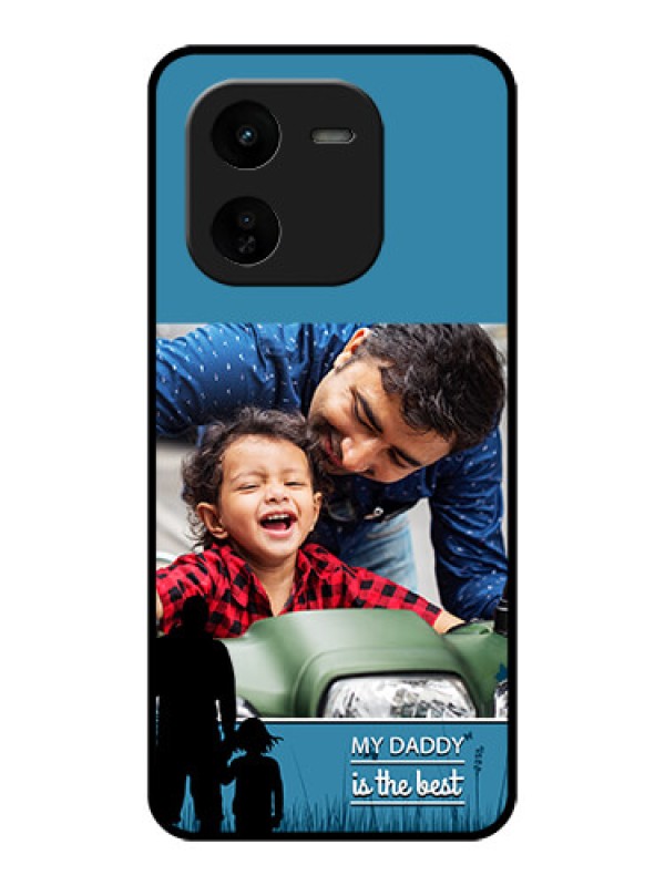 Custom iQOO Z9X 5G Custom Glass Phone CaseBest Dad Design