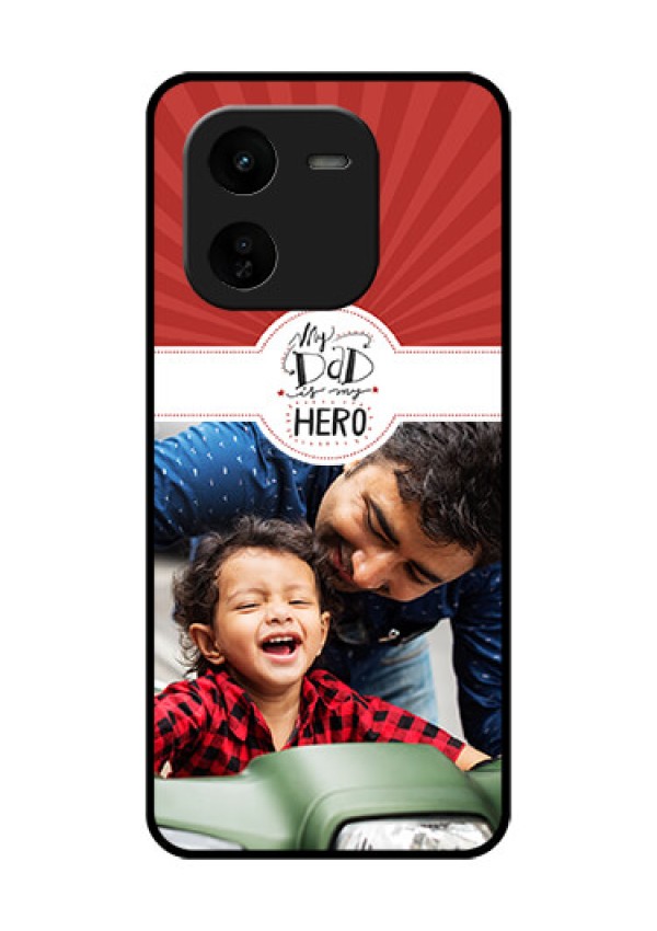 iQOO Z9X 5G Custom Glass Phone CaseMy Dad Hero Design