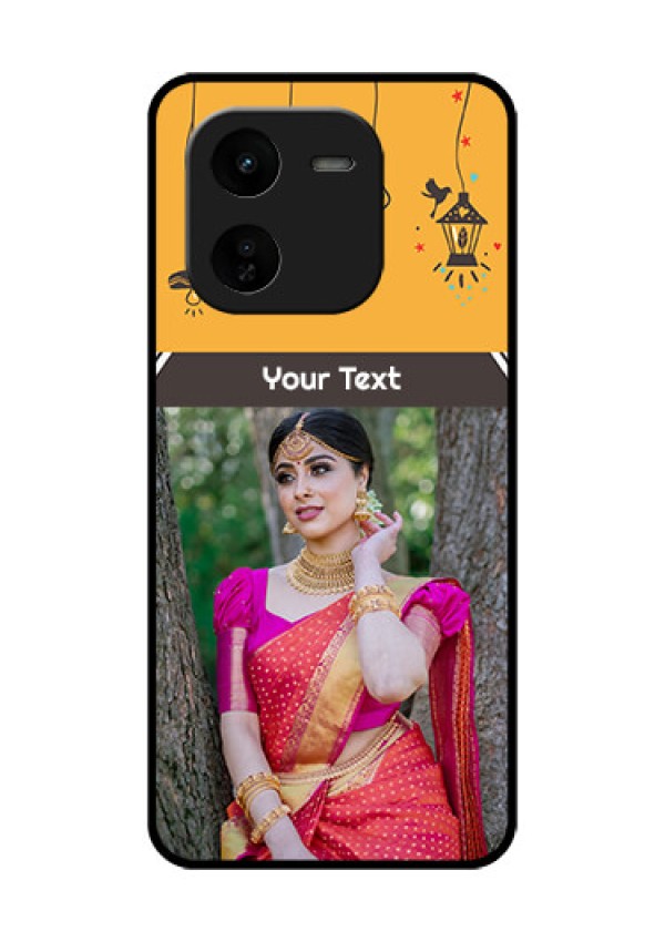 iQOO Z9X 5G Custom Glass Phone CaseWith Family Picture And Icons