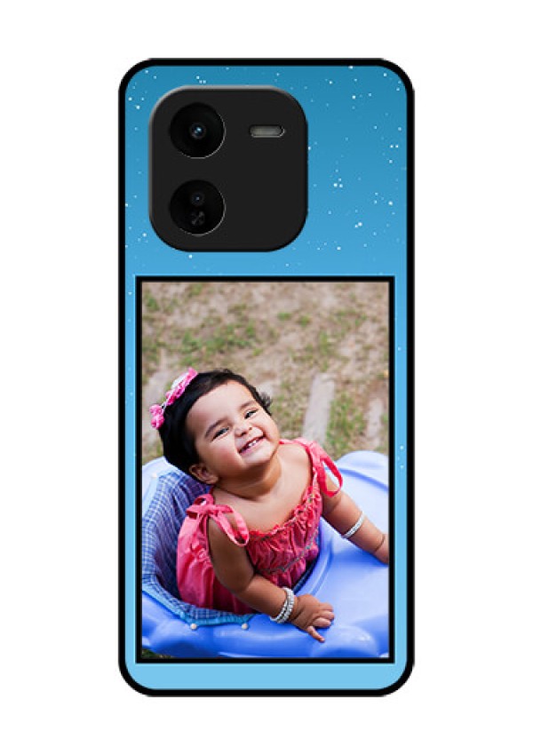 iQOO Z9X 5G Custom Glass Phone CaseWave Pattern Colorful Design