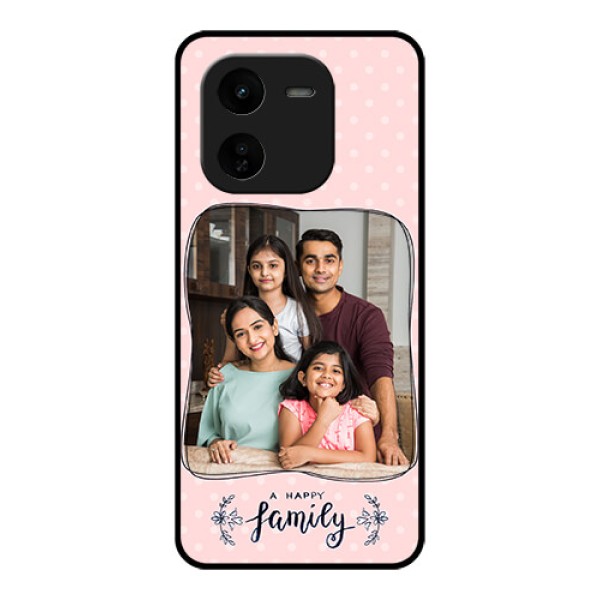 iQOO Z9X 5G Custom Glass Phone CaseFamily With Dots Design
