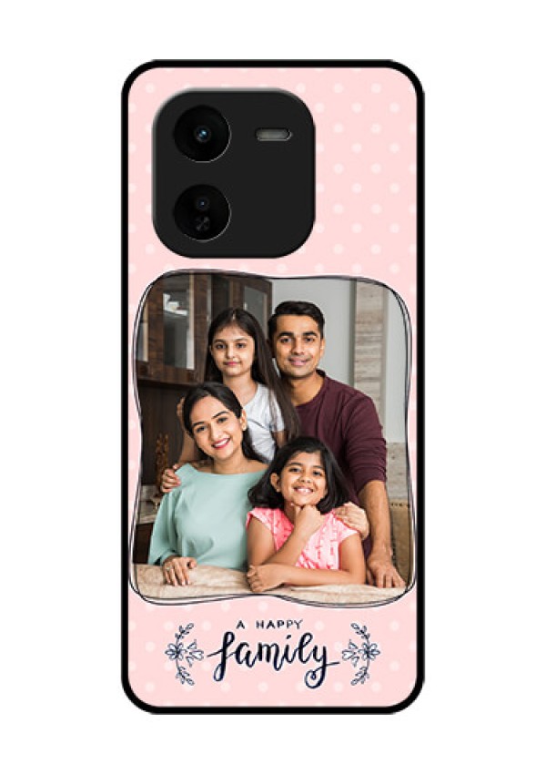 iQOO Z9X 5G Custom Glass Phone CaseFamily With Dots Design