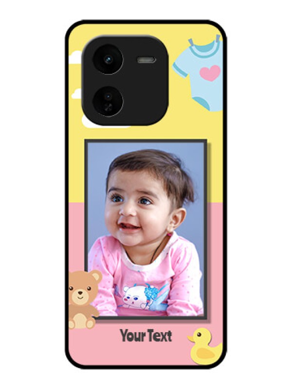 Custom iQOO Z9X 5G Custom Glass Phone CaseKids 2 Color Design