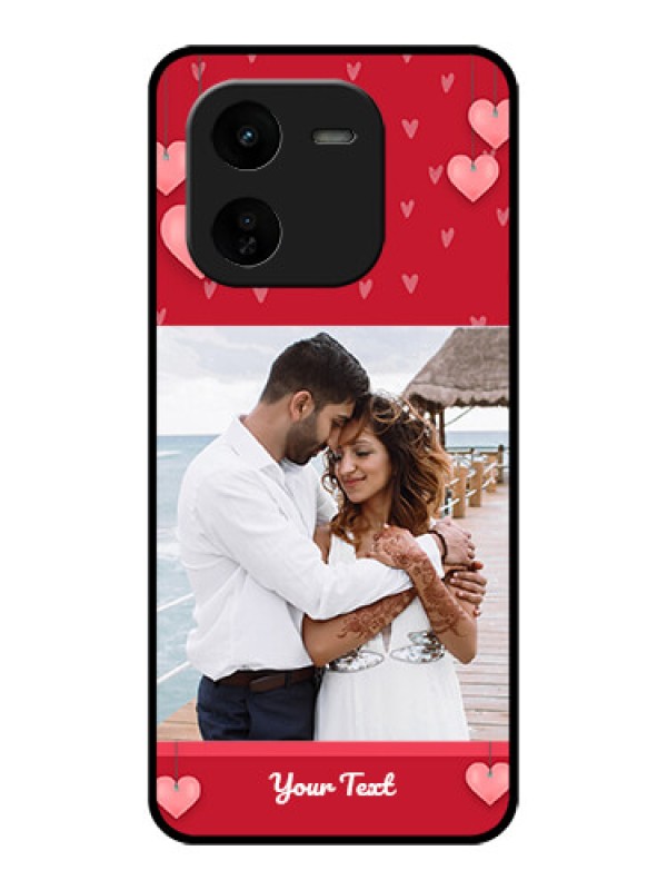 Custom iQOO Z9X 5G Custom Glass Phone CaseValentines Day Design