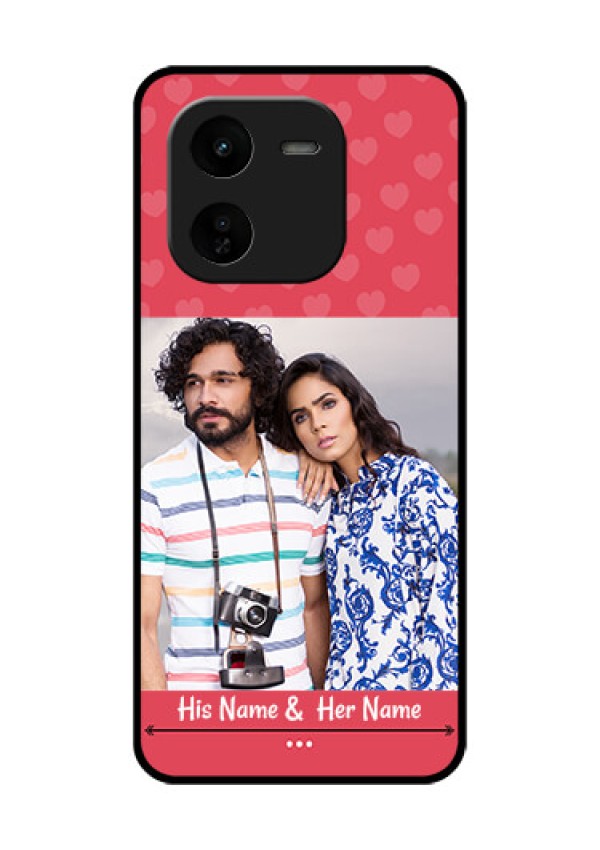 iQOO Z9X 5G Custom Glass Phone CaseSimple Love Design