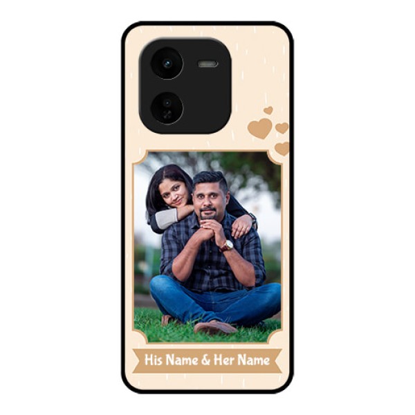 iQOO Z9X 5G Custom Glass Phone CaseWith Confetti Love Design