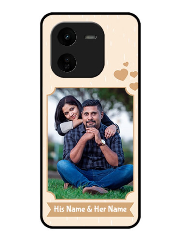 Custom iQOO Z9X 5G Custom Glass Phone CaseWith Confetti Love Design