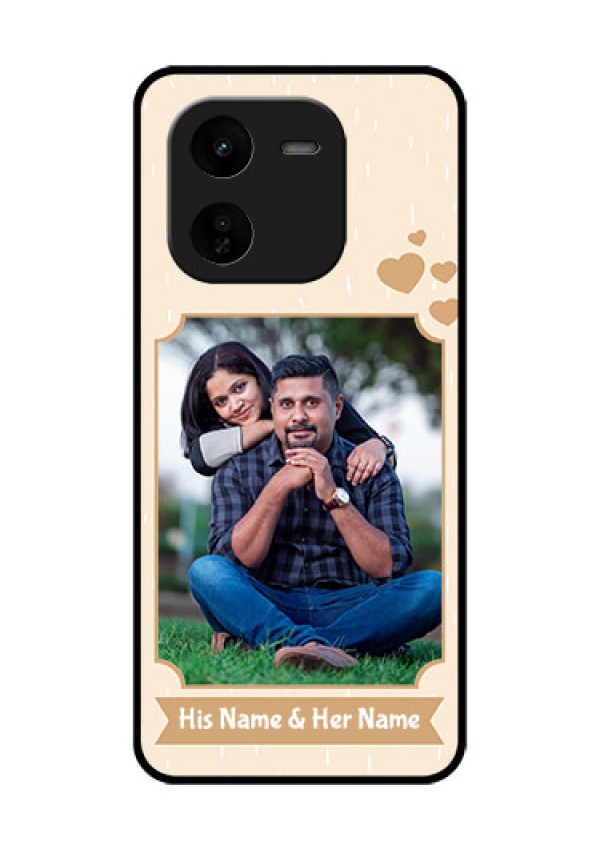 iQOO Z9X 5G Custom Glass Phone CaseWith Confetti Love Design