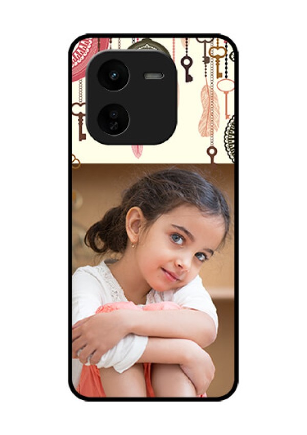 iQOO Z9X 5G Custom Glass Phone CaseBoho Style Design