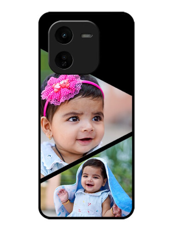 Custom iQOO Z9X 5G Custom Glass Phone CaseSemi Cut Design