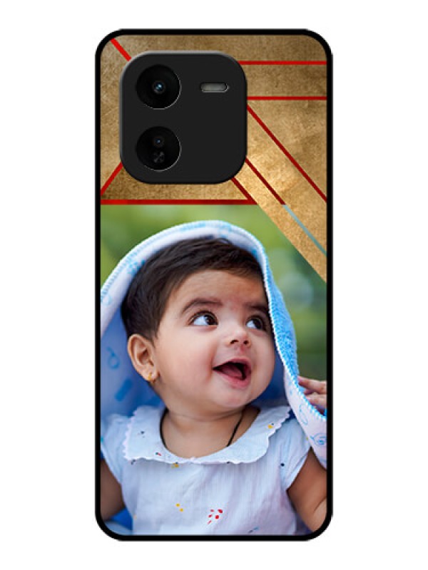 Custom iQOO Z9X 5G Custom Glass Phone CaseGradient Abstract Texture Design