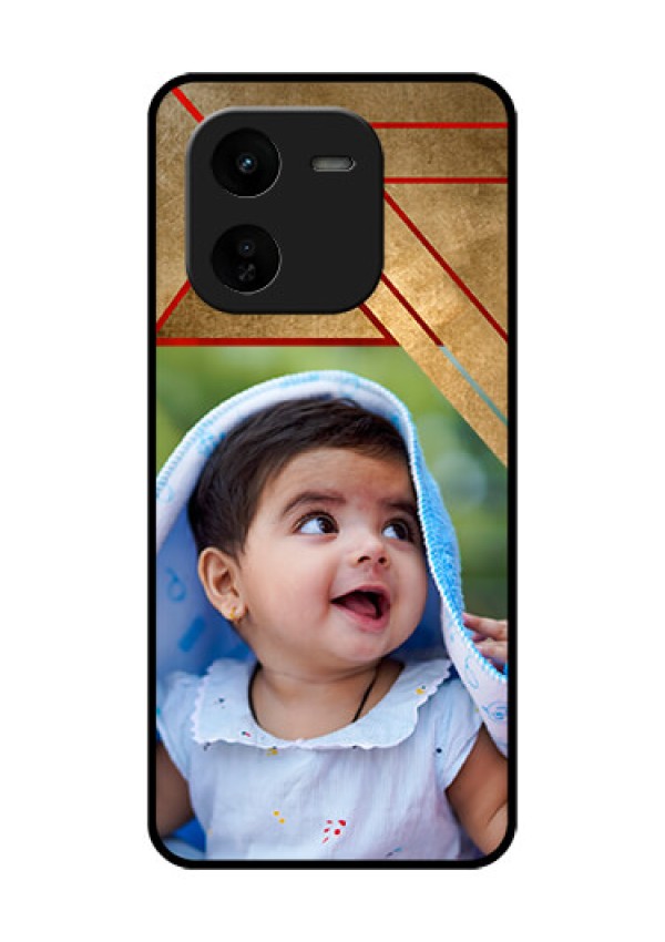 iQOO Z9X 5G Custom Glass Phone CaseGradient Abstract Texture Design